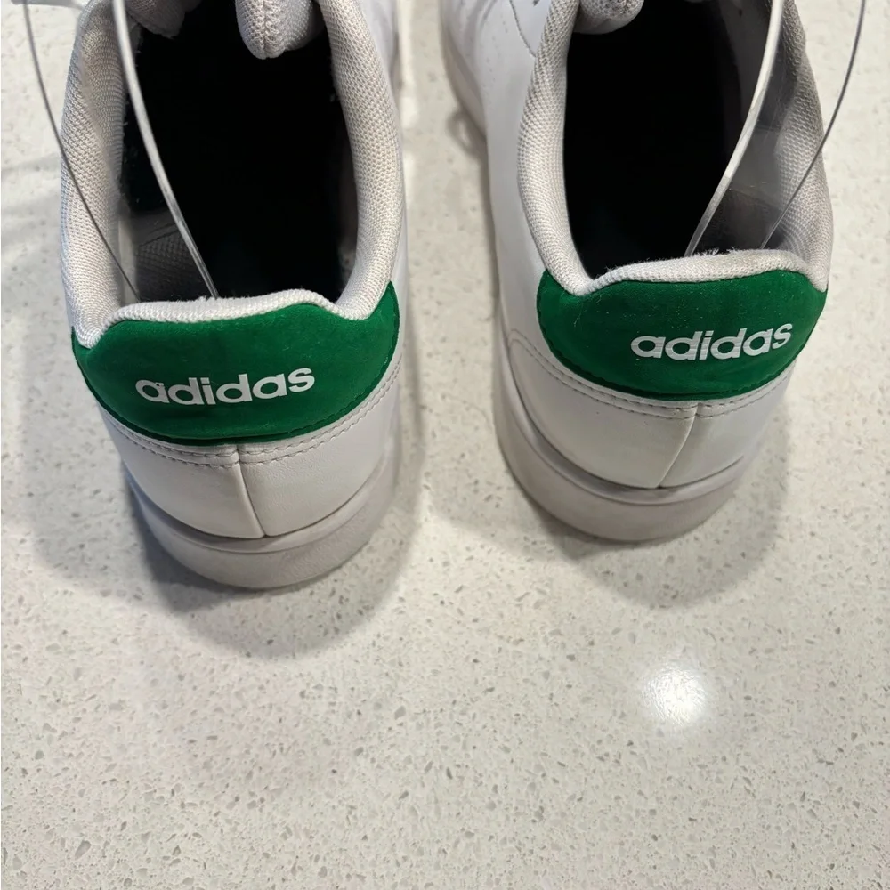 Adidas Classic White and Green Sneakers
